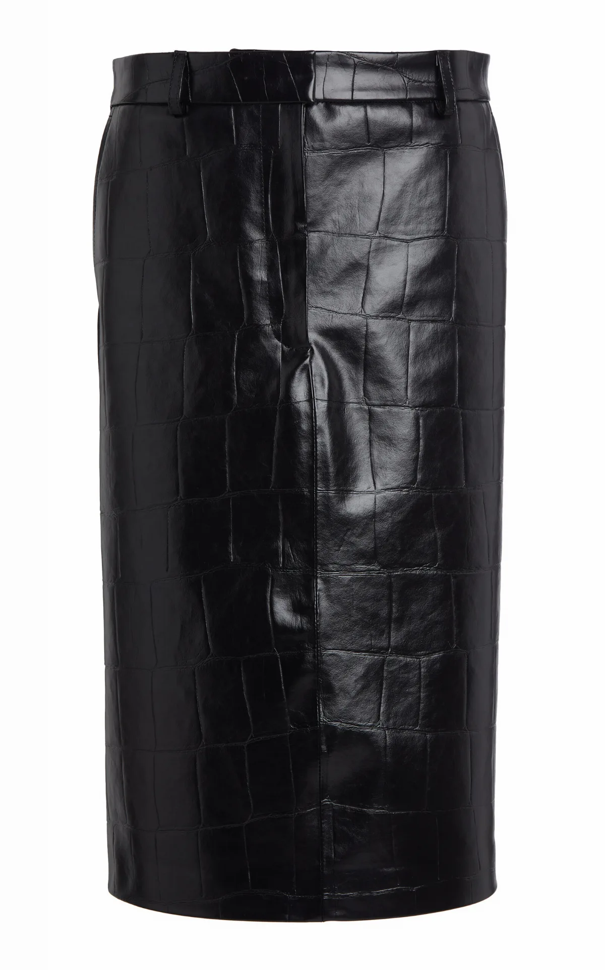 Croco Pencil Skirt
