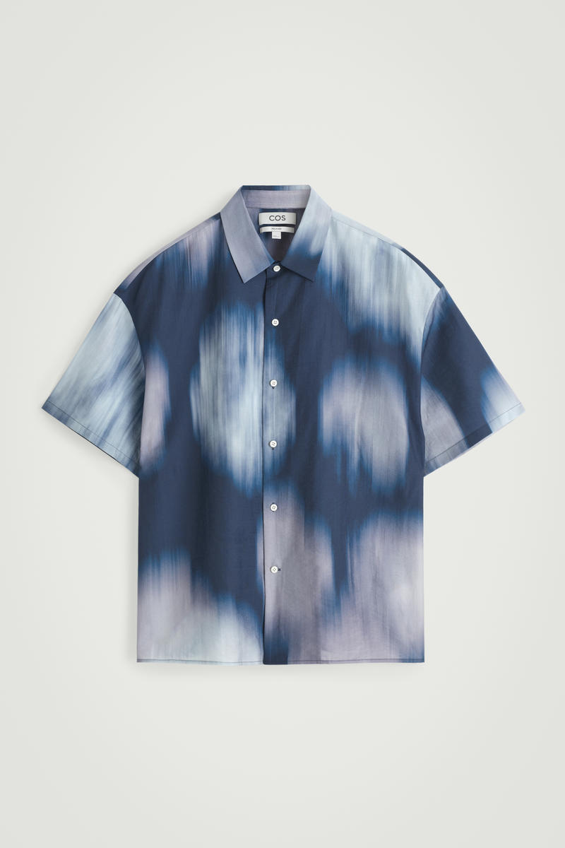 Relaxed Short-Sleeved Printed Resort Shirt