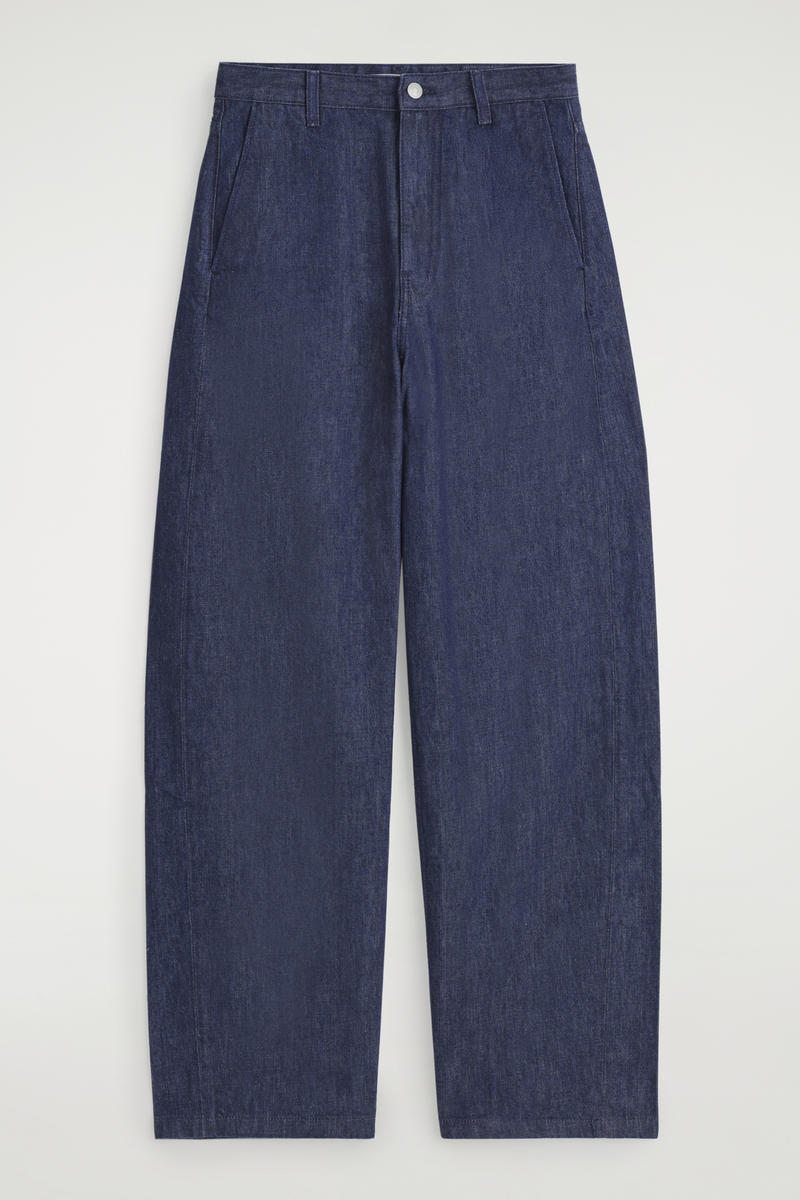 Wide-Leg Denim Pants