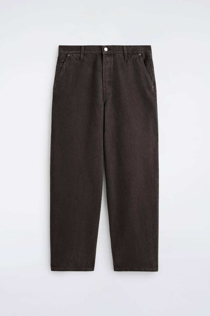 Wide-Leg Denim Pants