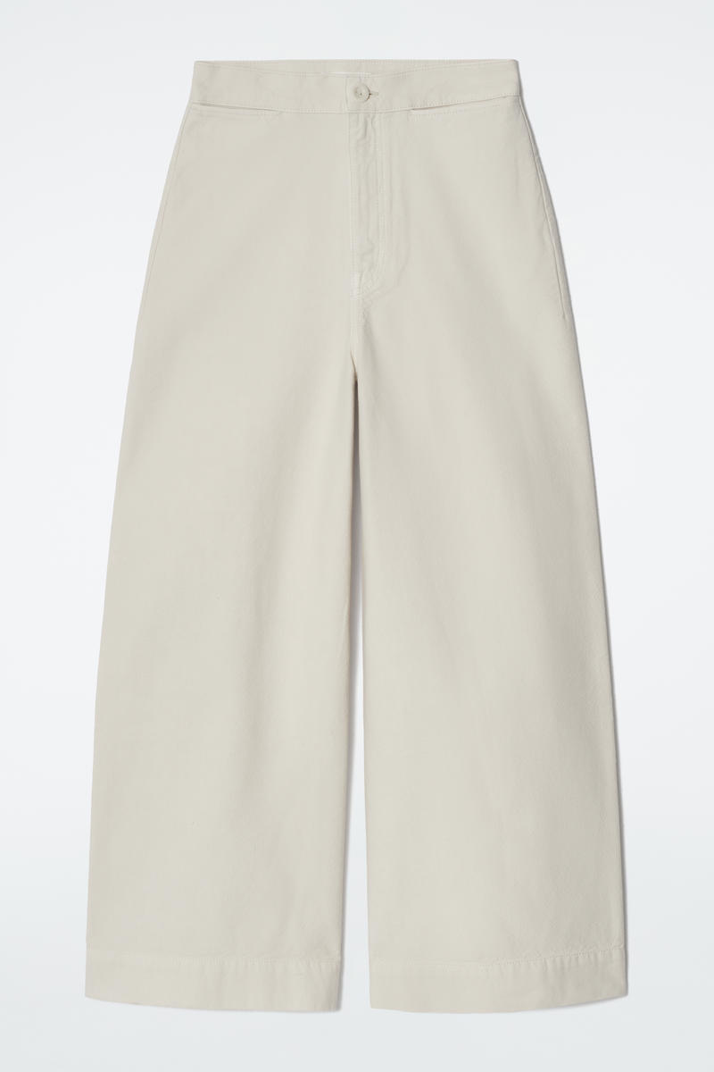 Wide-Leg Denim Pants