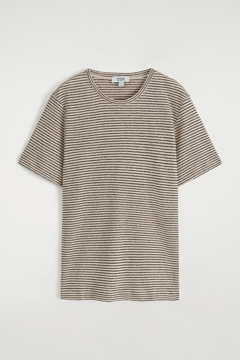 Crew-Neck Linen T-Shirt by COS
