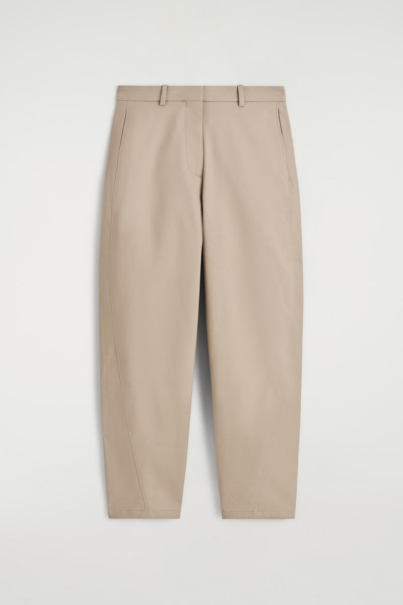 Barrel-Leg Cotton Chinos by COS