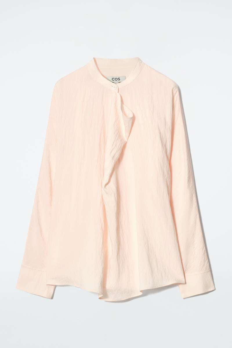 Draped-Panel Blouse