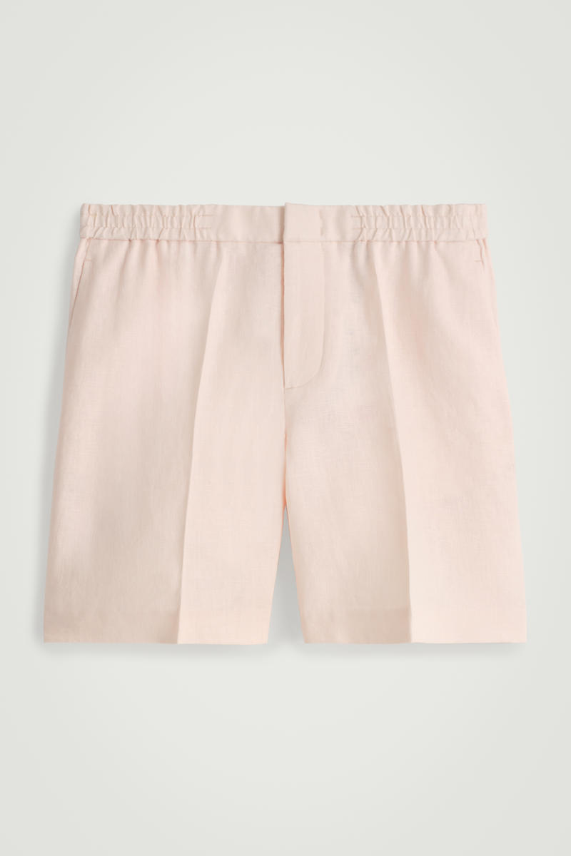 Elasticated Linen Shorts