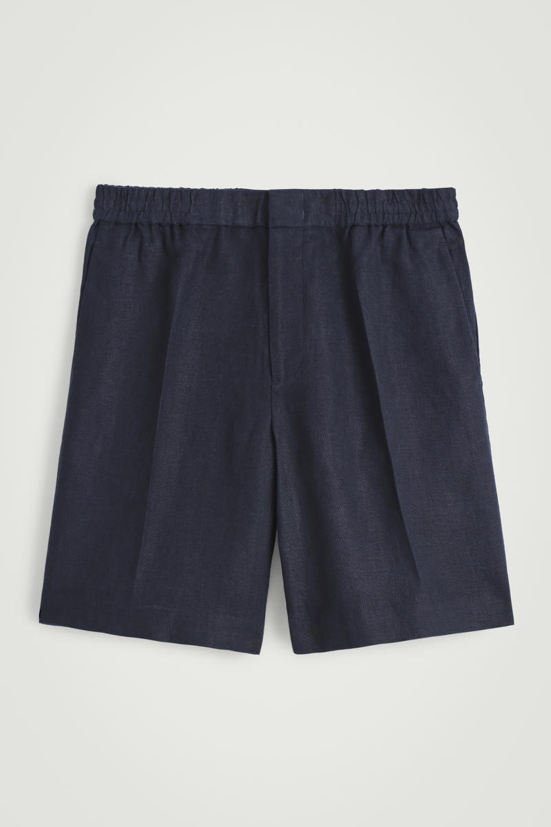 Elasticated Linen Shorts