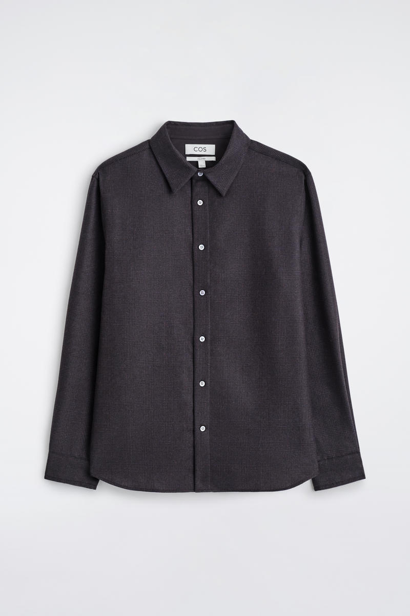 Relaxed Wool-Flannel Shirt