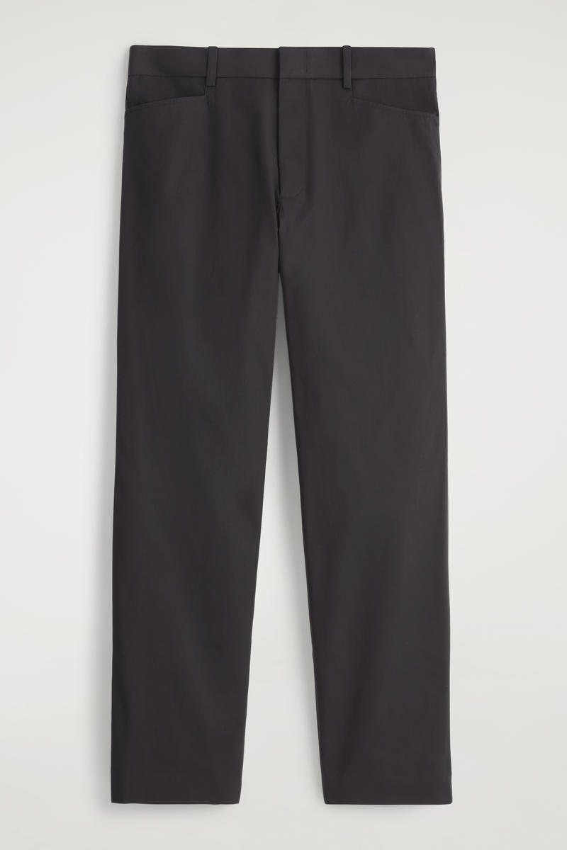 Cotton Straight-Leg Pants