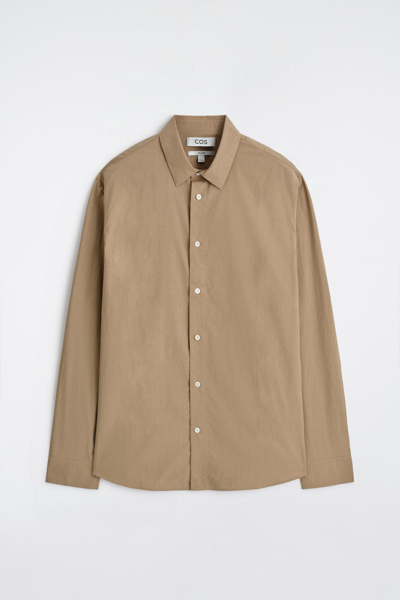 Relaxed Pima Cotton Poplin Shirt