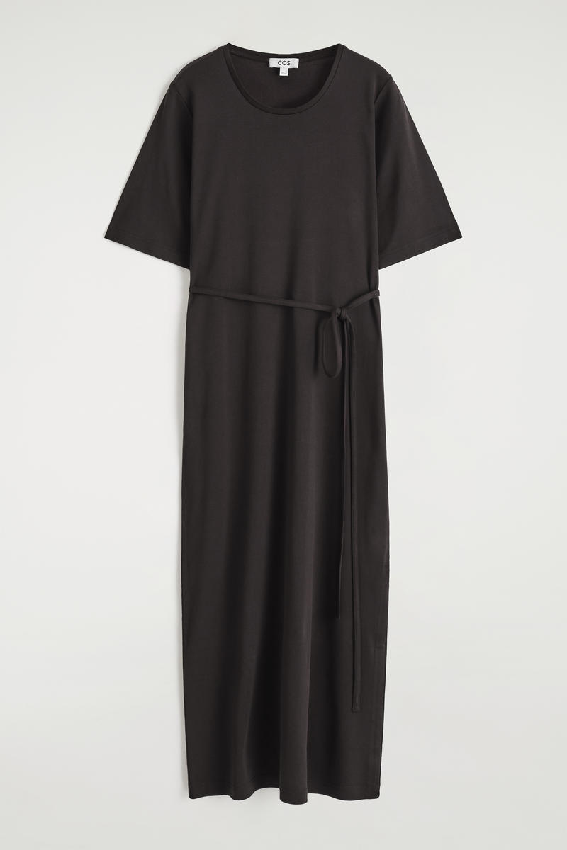 Belted Midi Shirt Dress