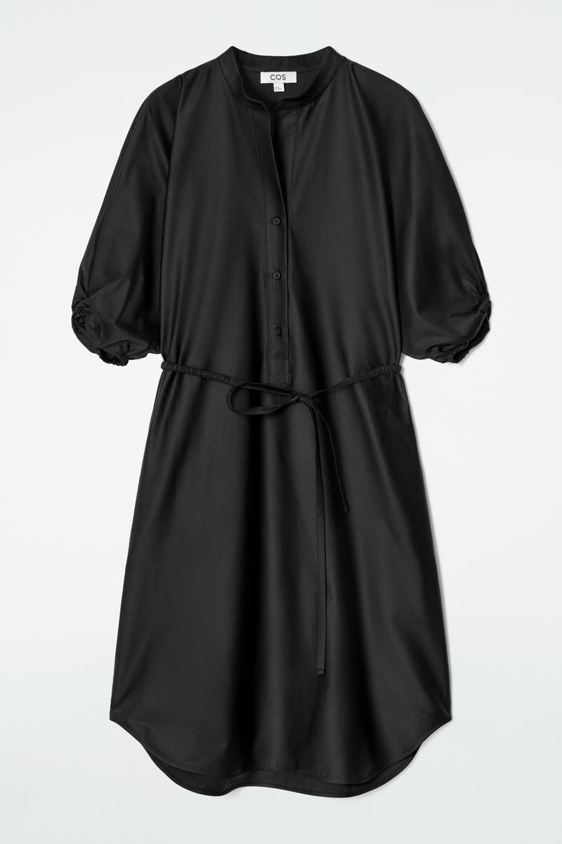 Belted Midi Shirt Dress