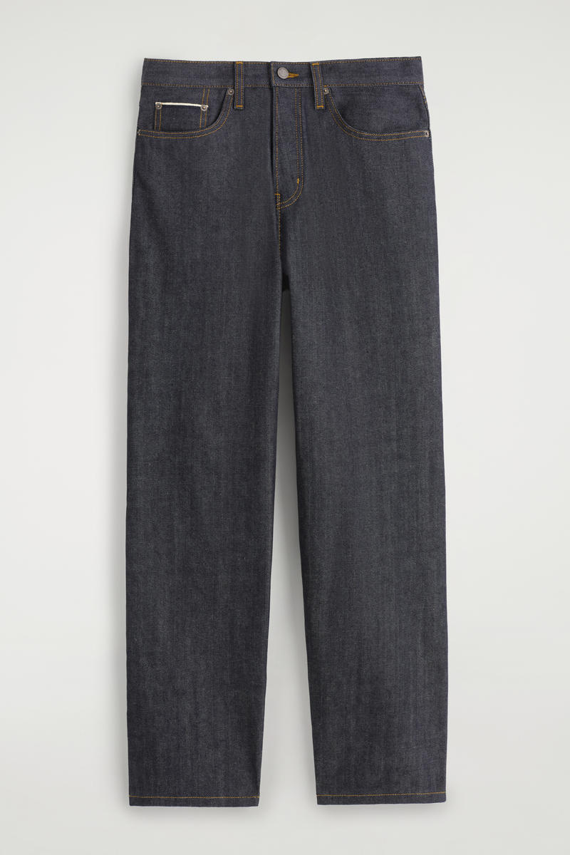 Rider Raw Selvedge Straight-Leg Jeans