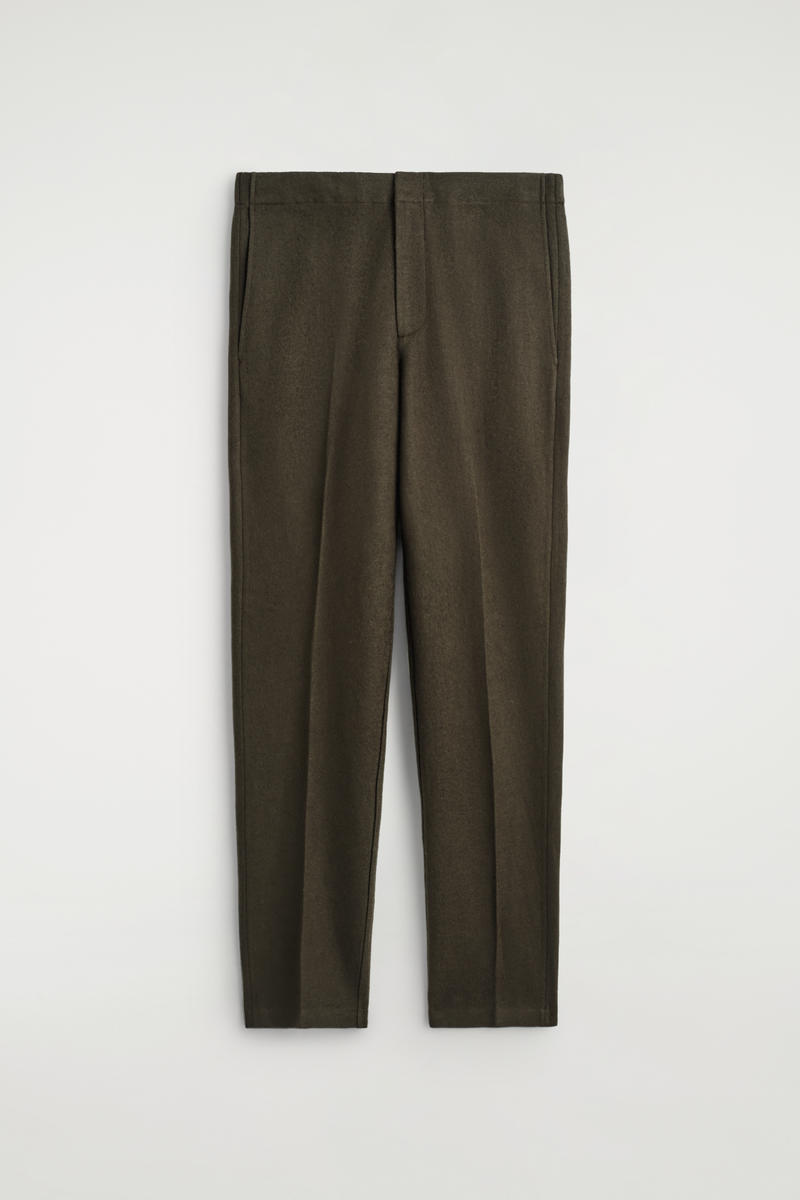 Elasticated Boiled-Wool Pants