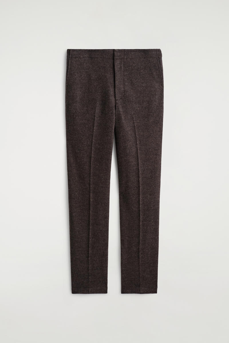 Elasticated Boiled-Wool Pants