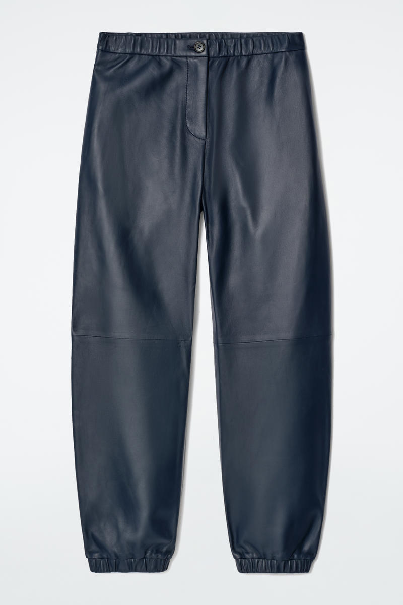Leather Straight-Leg Joggers by COS