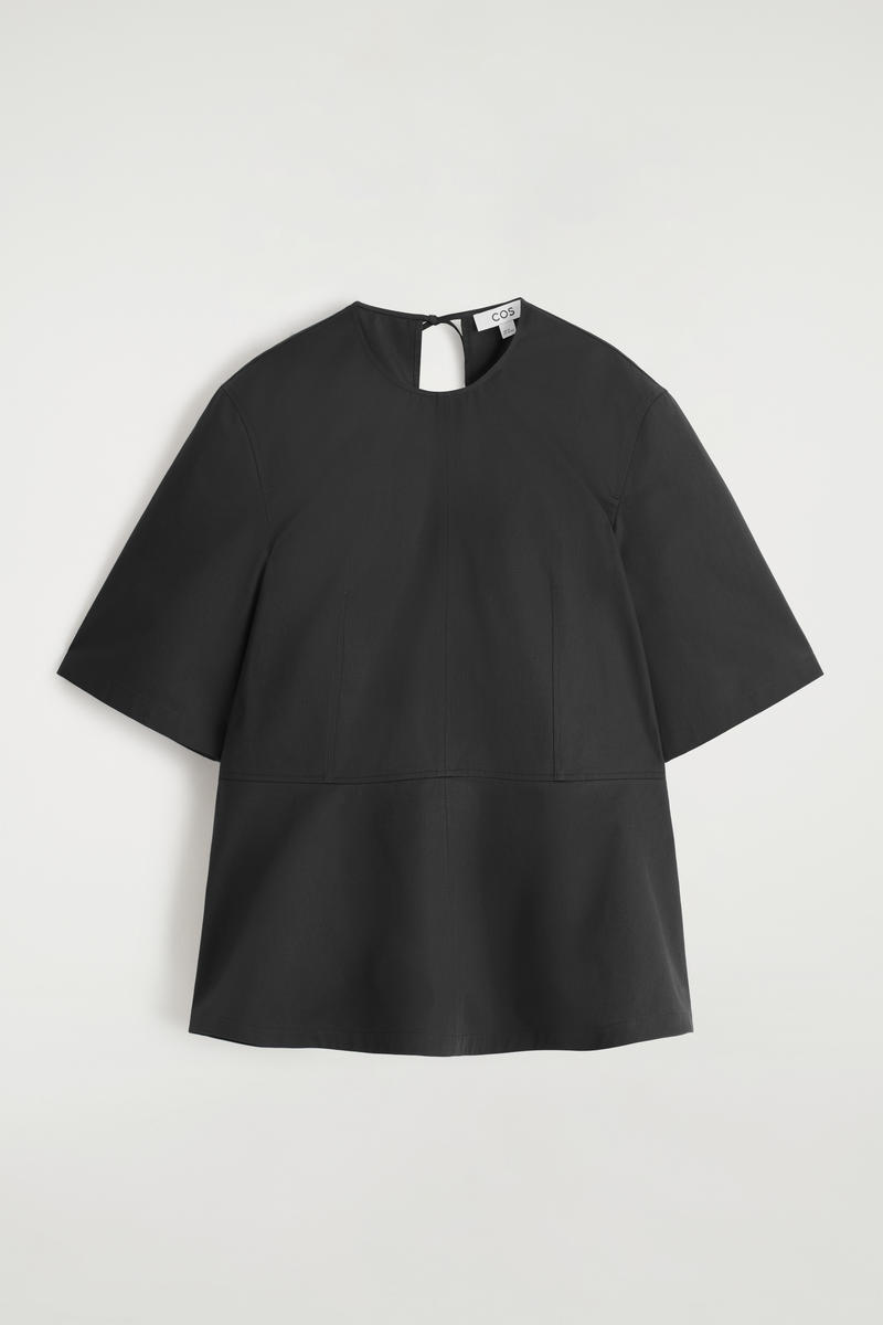 Cotton Peplum Top