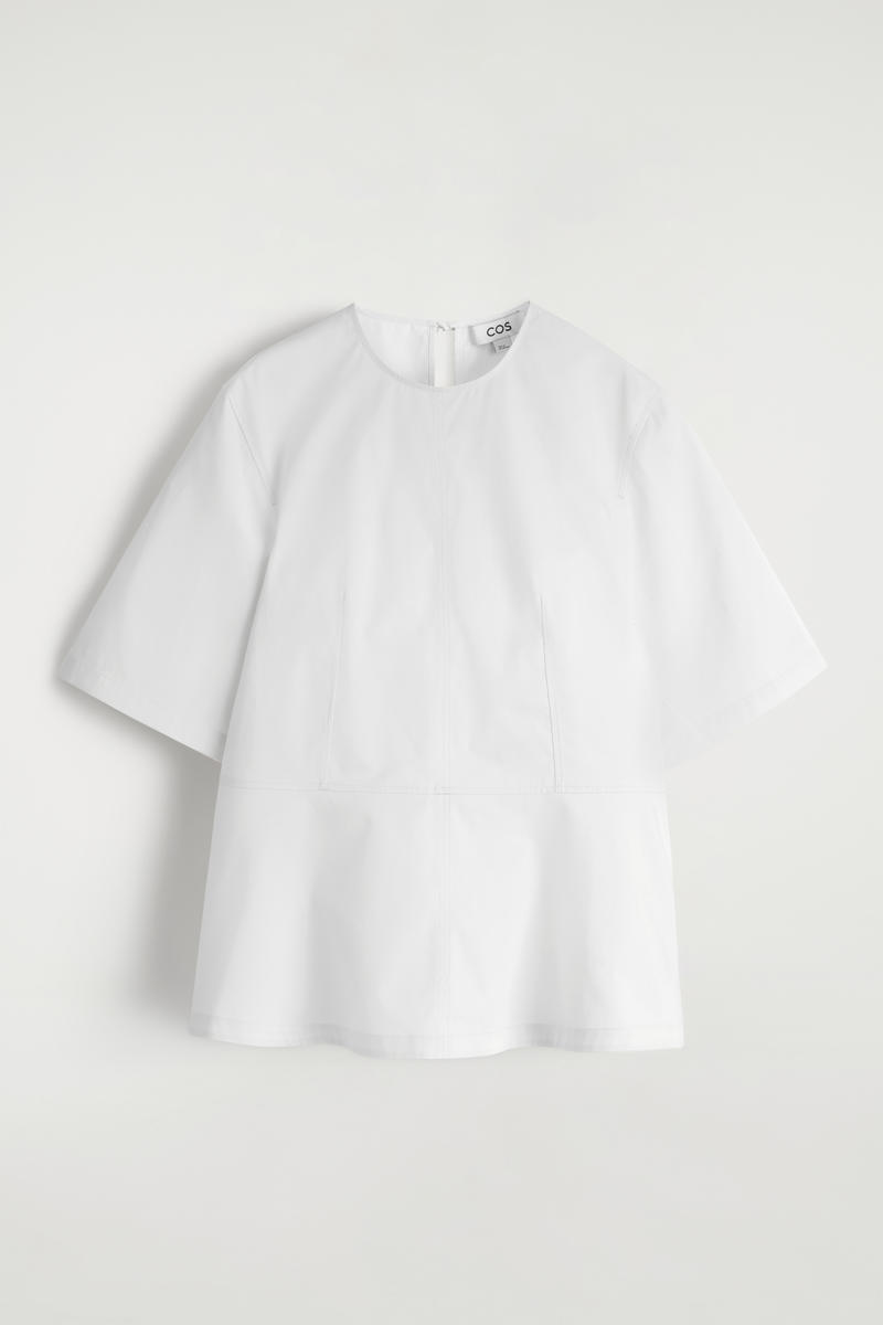Cotton Peplum Top