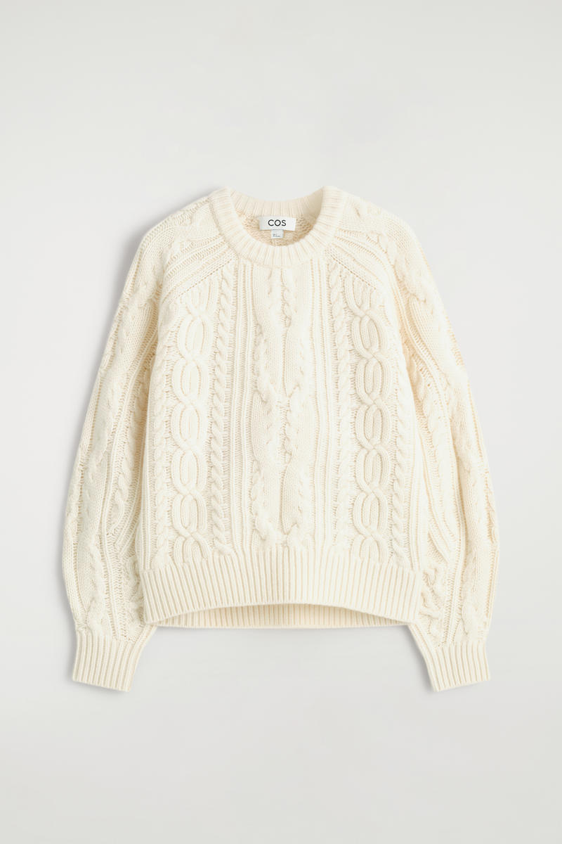 Cable-Knit Wool-Cashmere Sweater