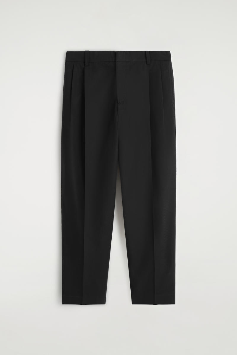 Straight-Leg Cotton-Twill Pants