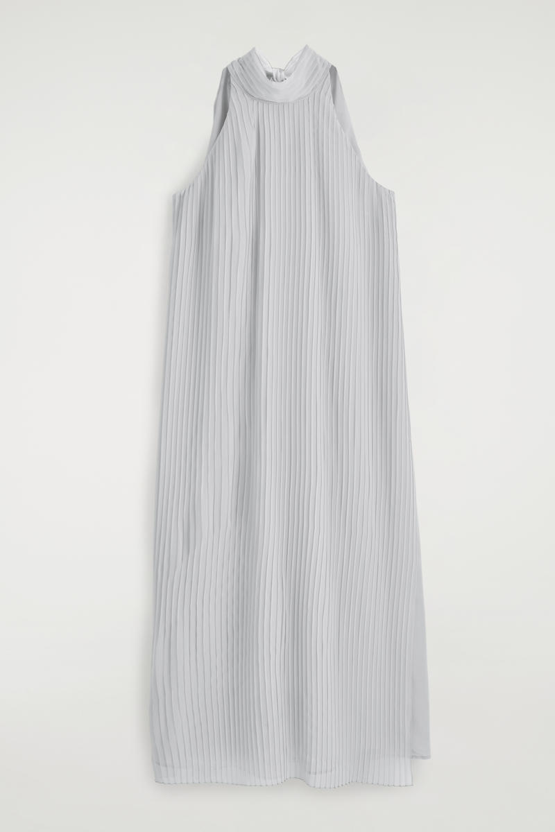 Pleated Halterneck Maxi Dress by COS