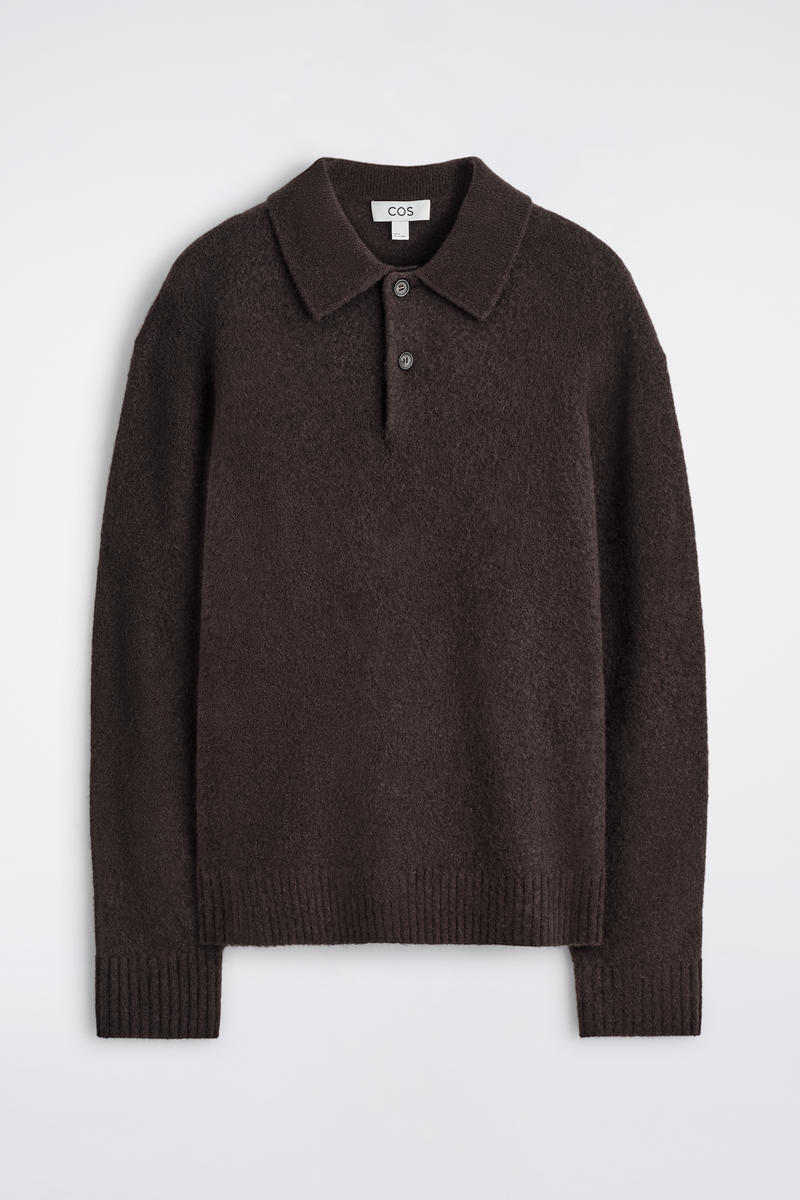 Brushed-Wool Polo Shirt by COS