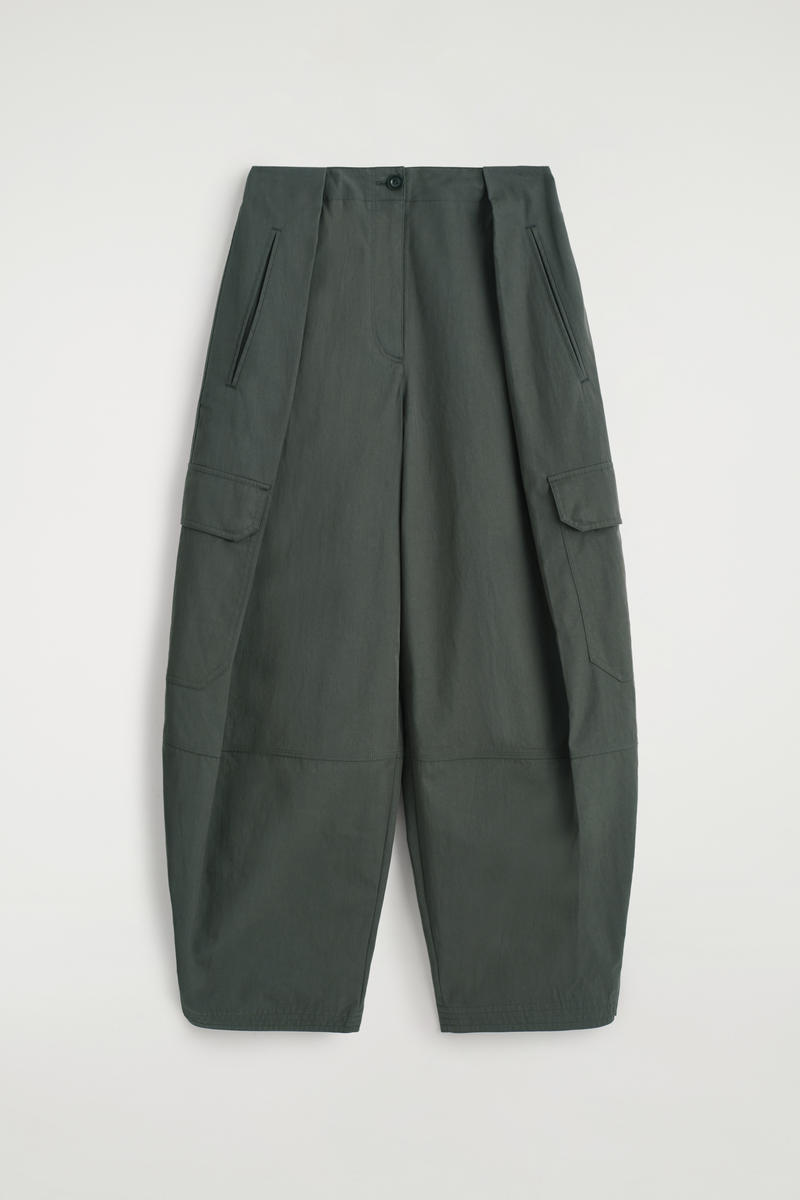 Utility Barrel-Leg Pants