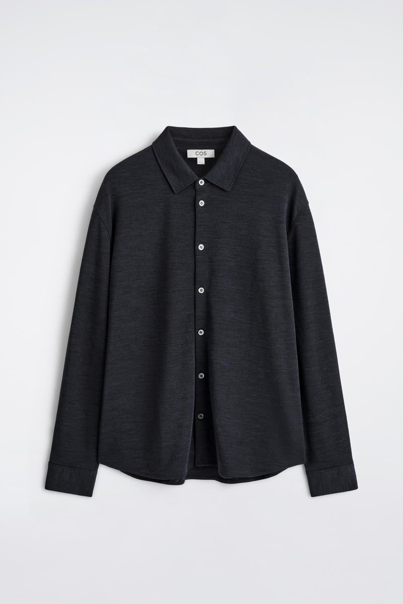 Wool-Blend Jersey Shirt