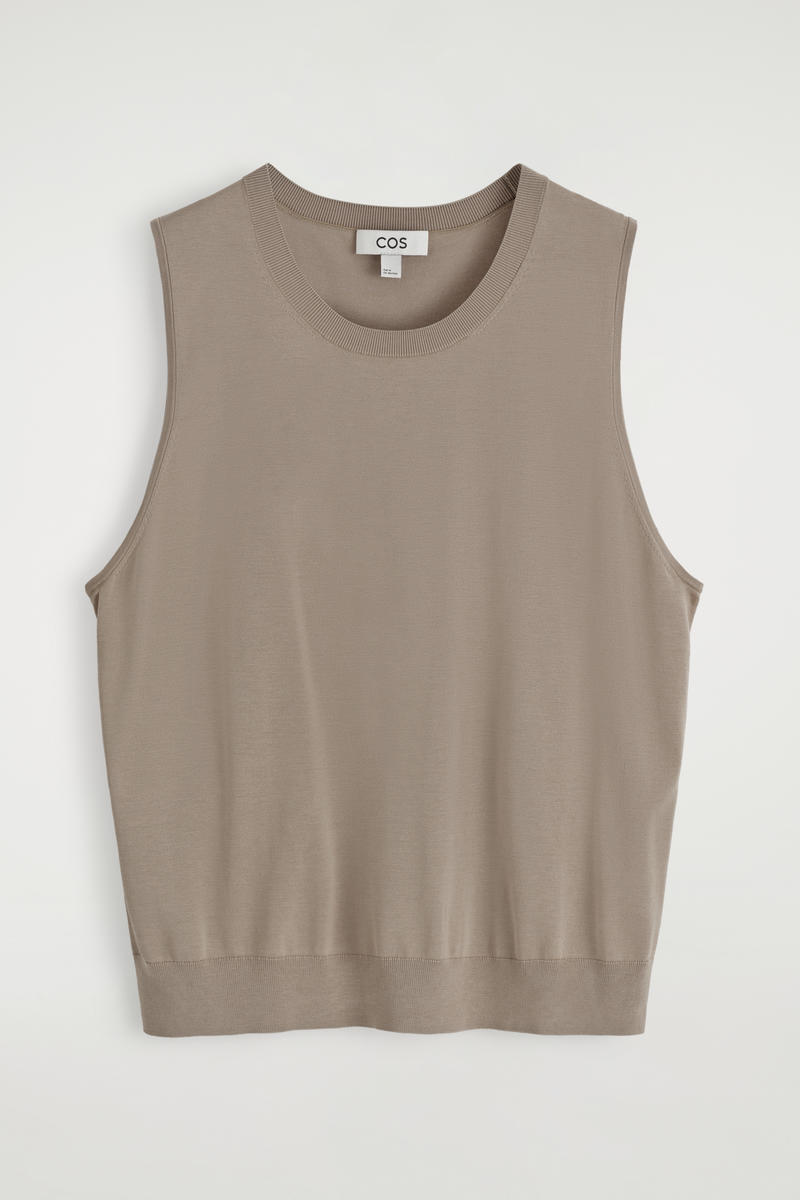 Relaxed Knitted Silk Vest
