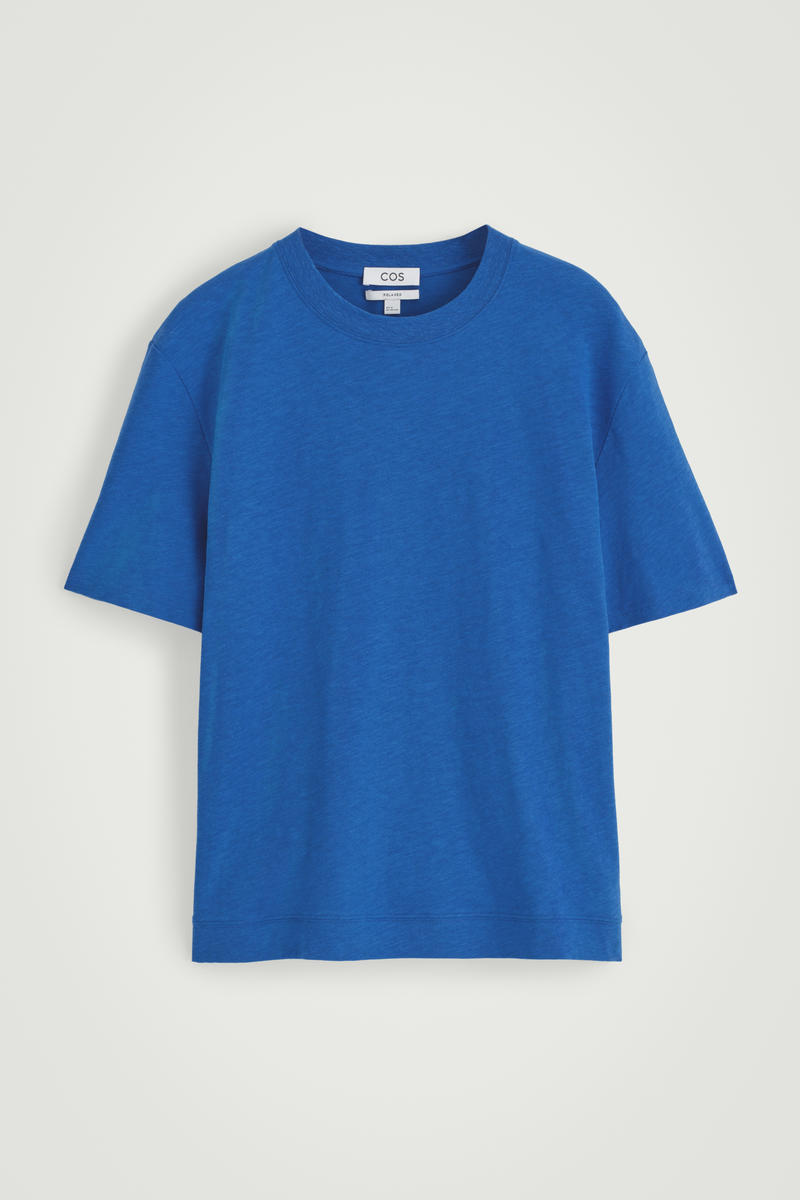 Relaxed Slubbed Cotton-Linen T-Shirt