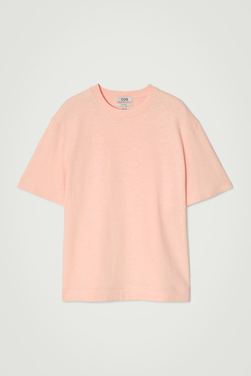 Relaxed Slubbed Cotton-Linen T-Shirt