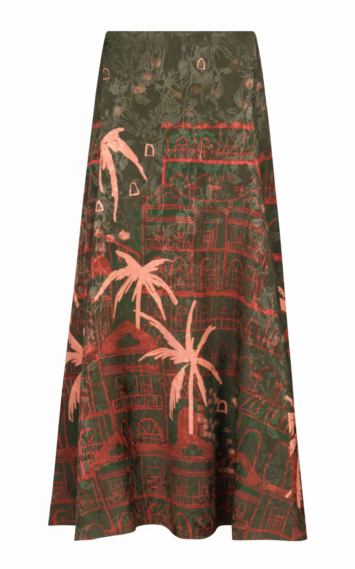 Encanto De Isla Jacquard Maxi Skirt by Johanna Ortiz