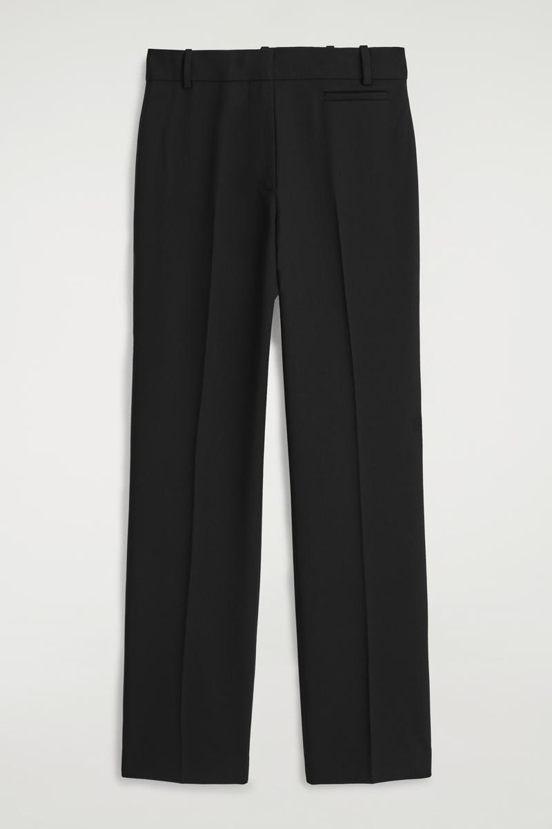Tailored Wool Slim-Leg Pants