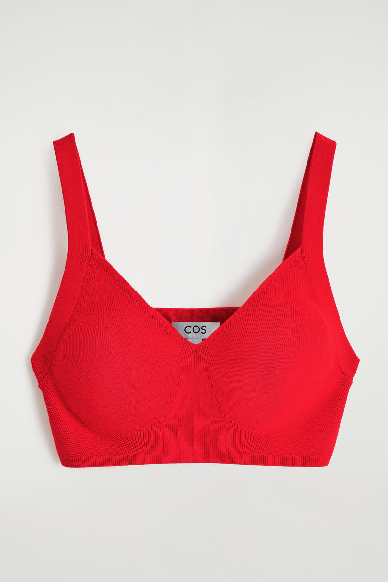 Knitted Cotton Bralette by COS