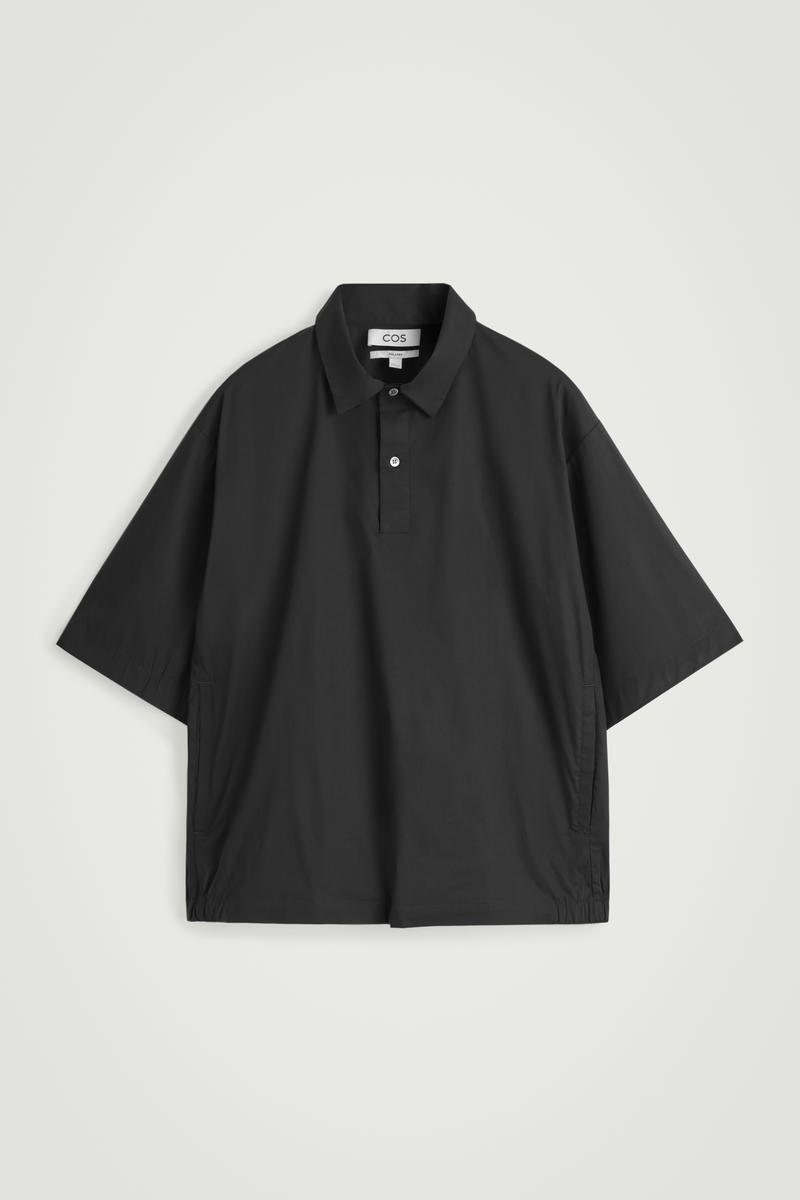 Cotton Popover Short-Sleved Shirt by COS