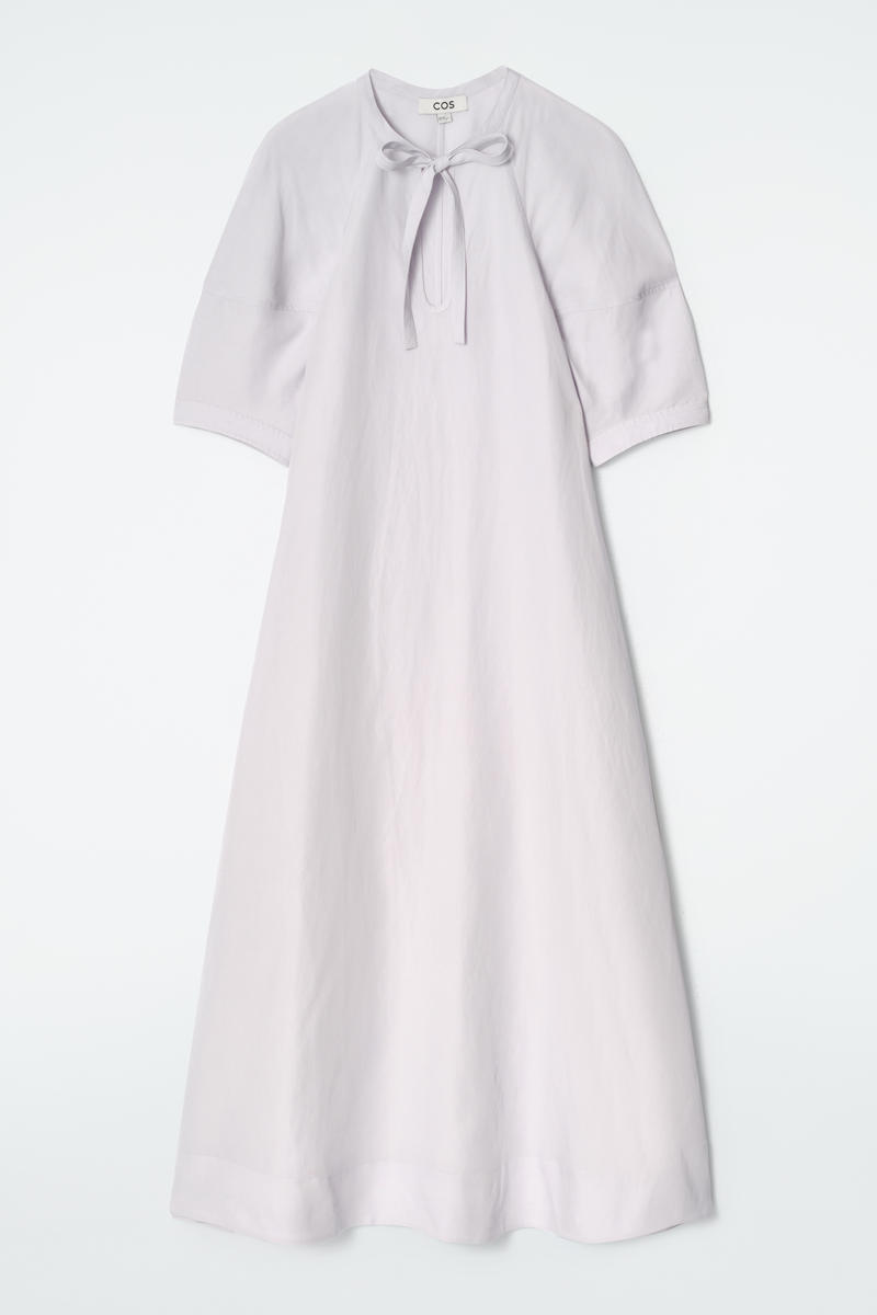 Tie-Detail Midi Dress