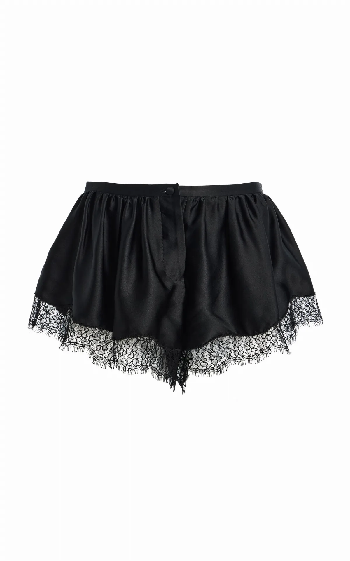 Lisette Ruffled Silk Mini Shorts