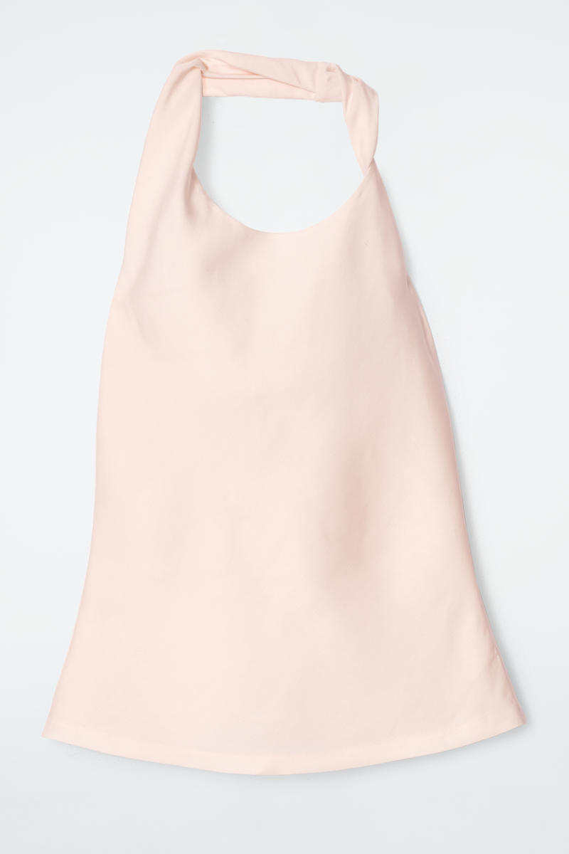 Twist-Detail Linen-Blend Top