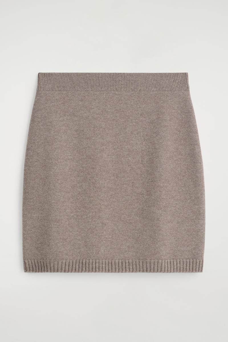 Merino Wool Mini Skirt