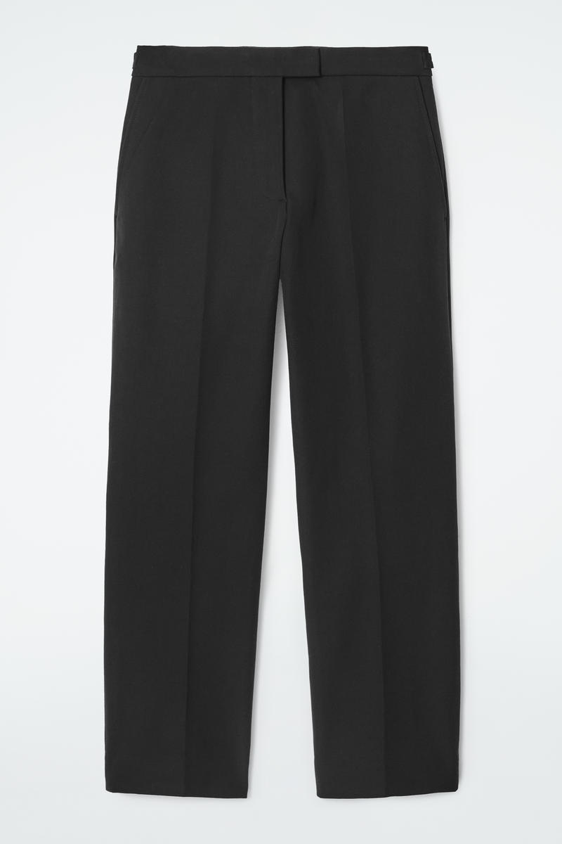 Regular Stretch-Cotton Tapered Pants
