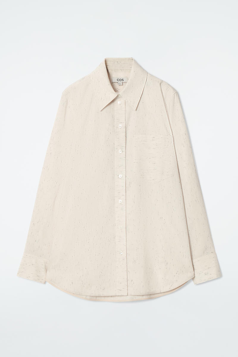 Regular Flecked Cotton Shirt