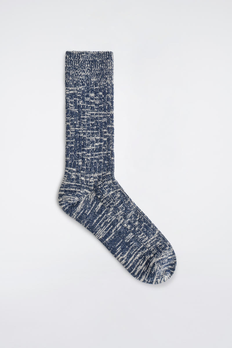 Chunky Ribbed Wool-Blend Socks
