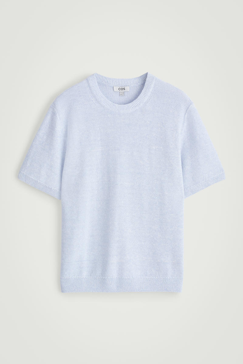 Knitted Linen-Cotton T-Shirt