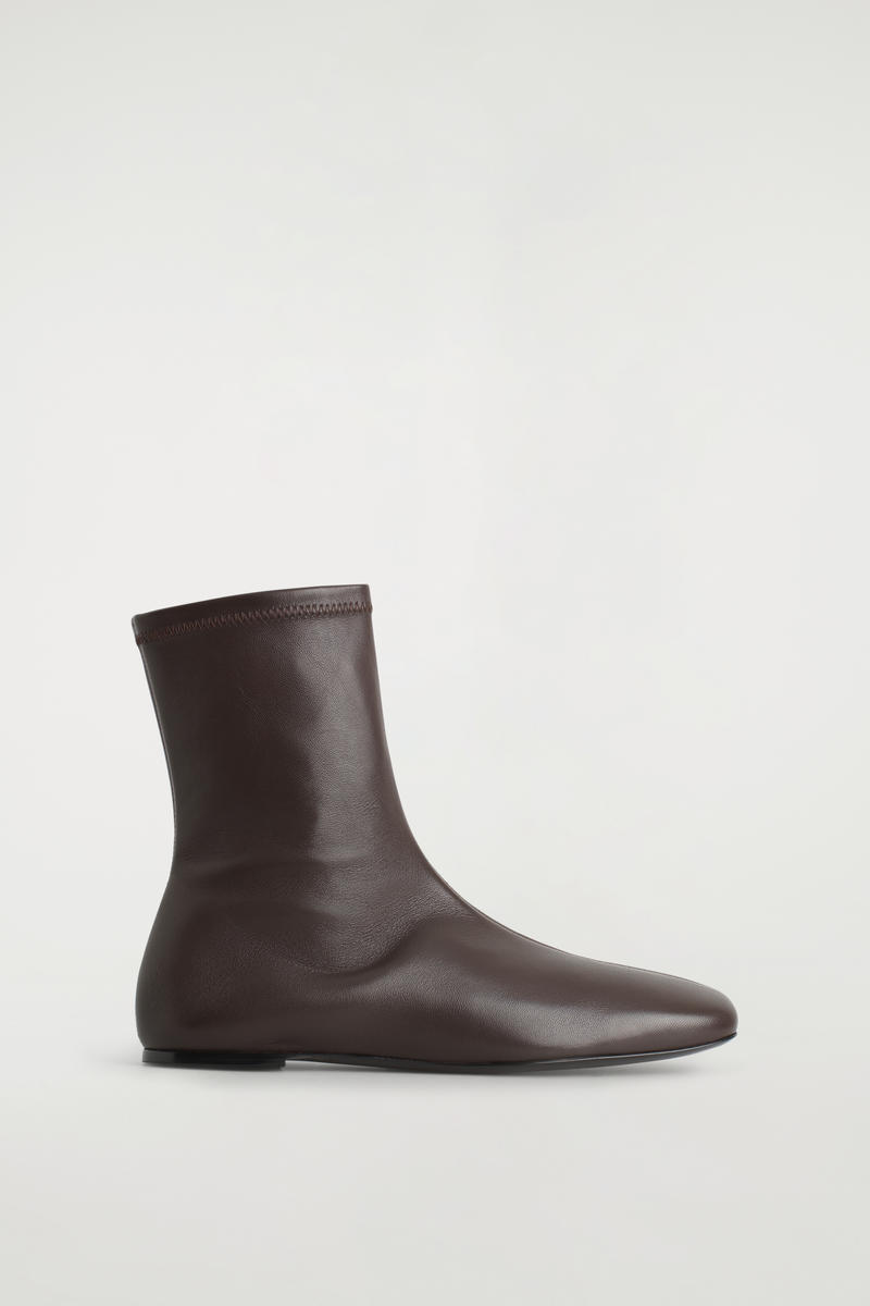 Leather Sock Boots