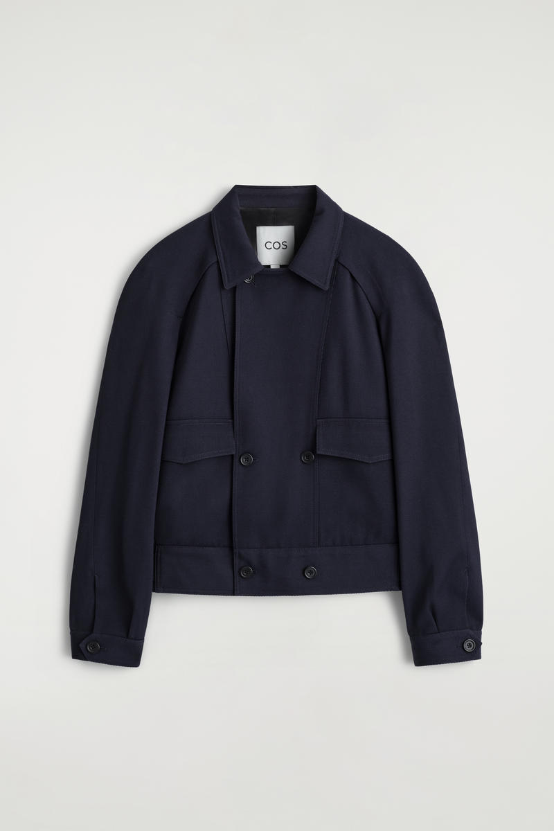 Wool-Blend Double-Breasted Sport Coat