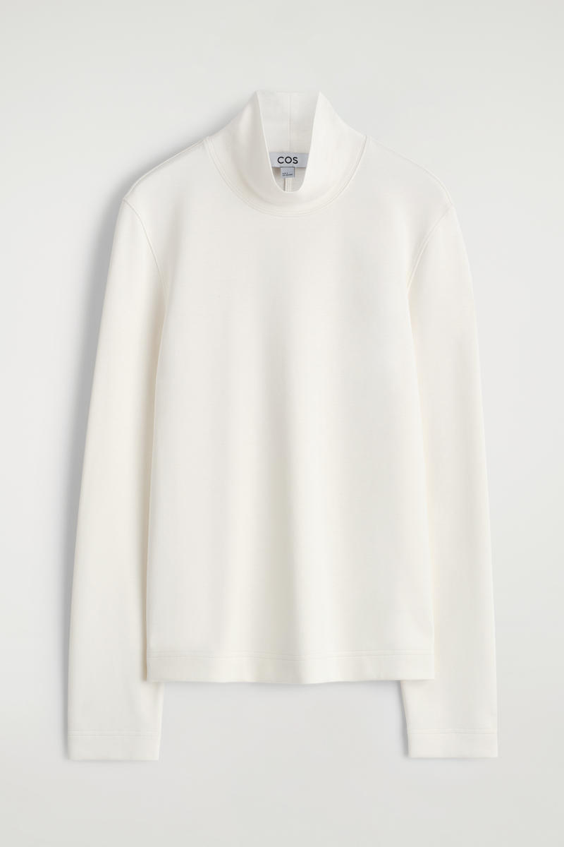 Turtleneck Jersey Top
