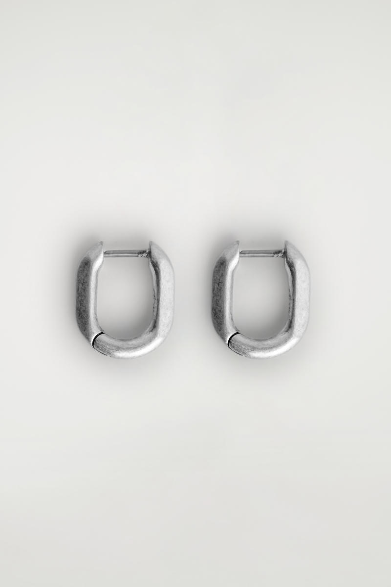 Faceted Huggie Hoop Earrings