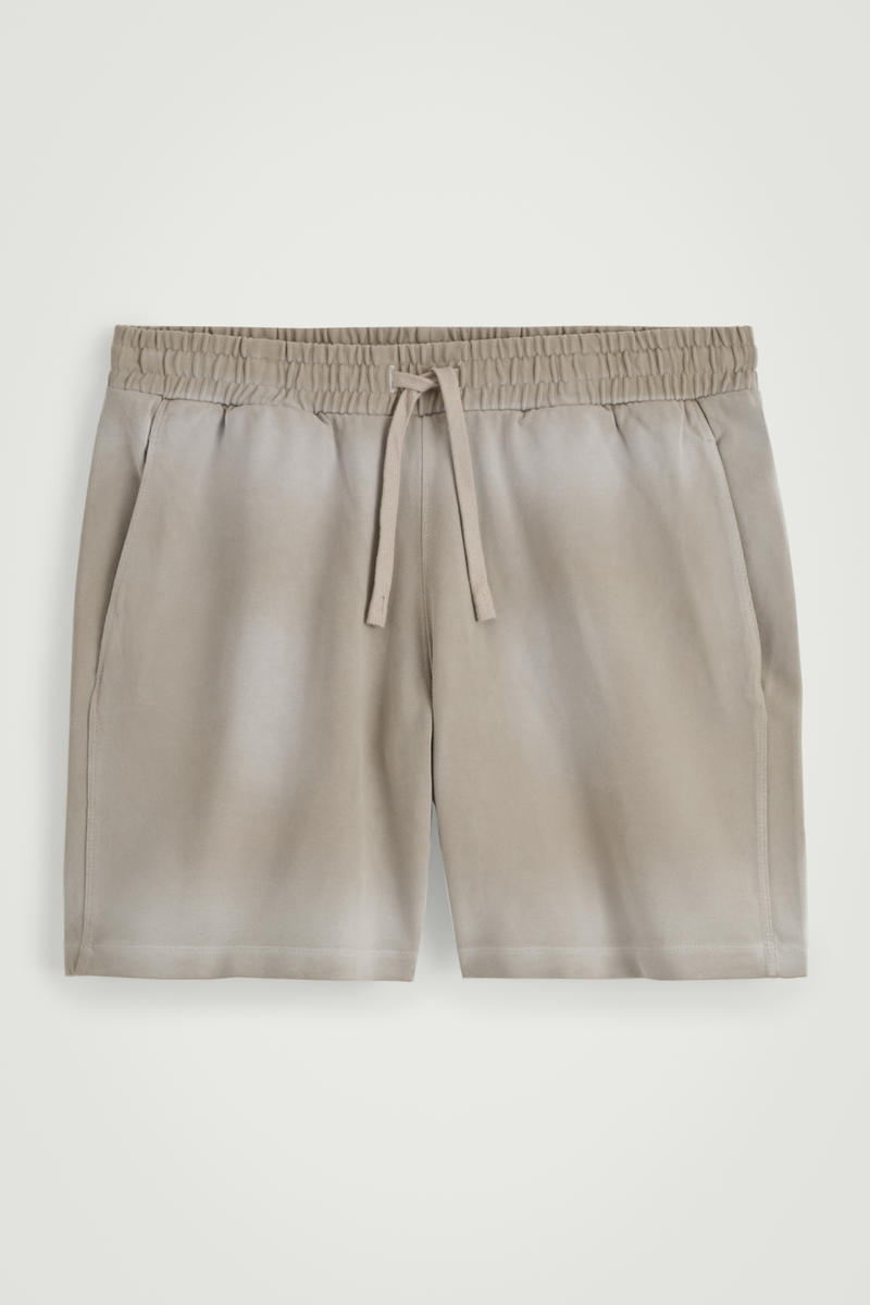 Washed-Jersey Drawstring Shorts