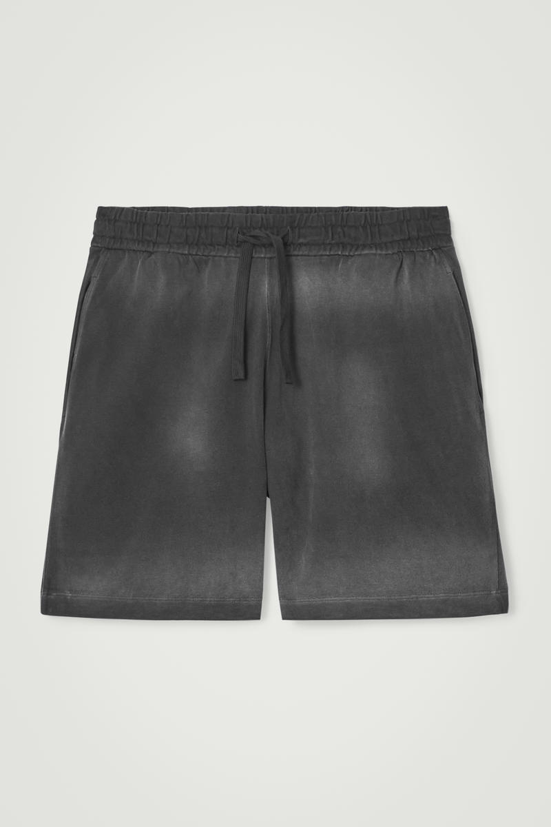 Washed-Jersey Drawstring Shorts