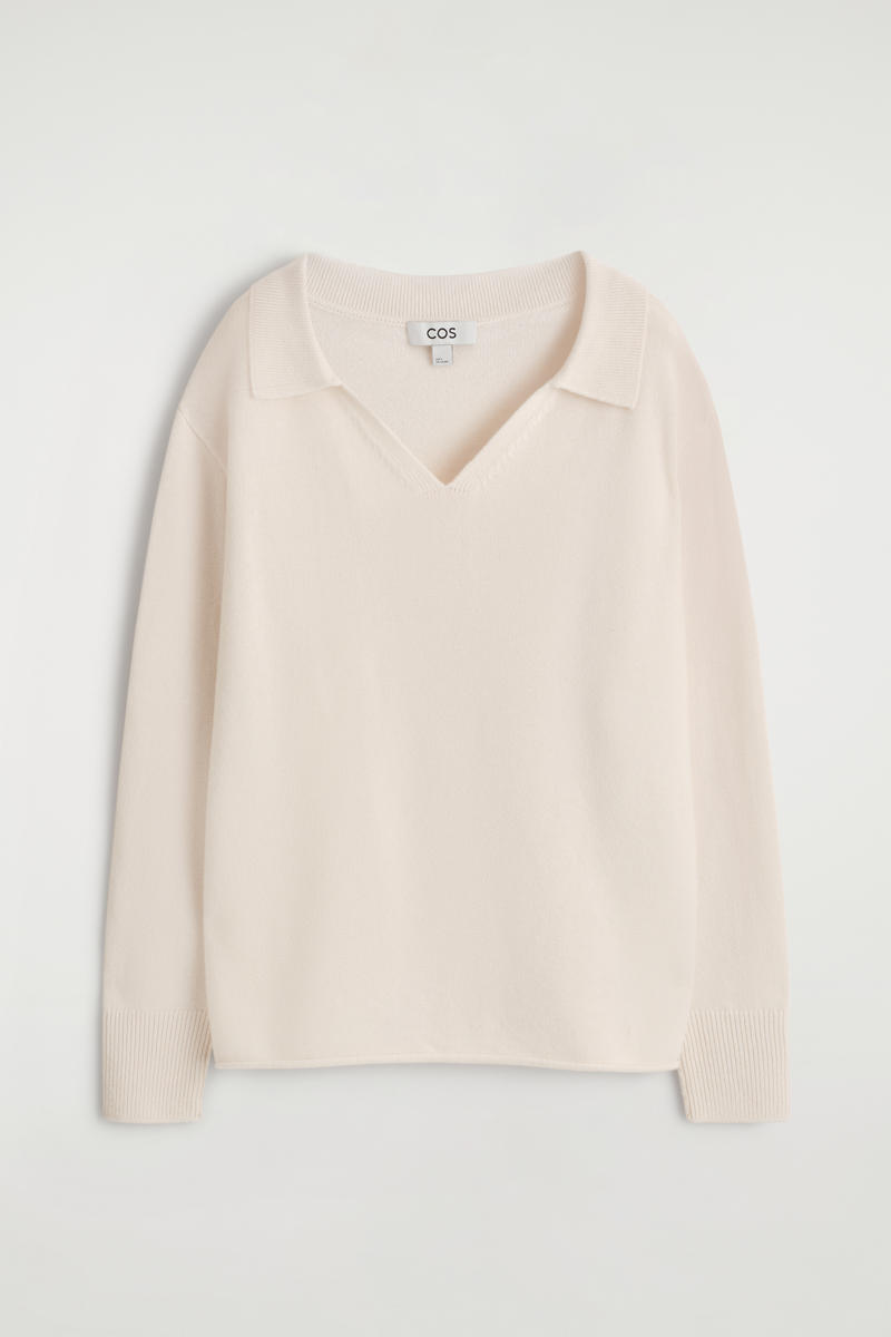 Merino Wool Polo Sweater