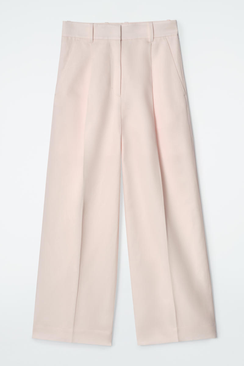 Relaxed Linen-Blend Wide-Leg Pants